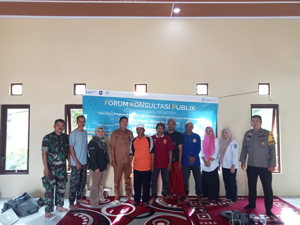Badan Pusat Statistik dan Pemerintah Desa Bunglai Gelar Forum Konsultasi Publik Untuk Memverifikasi Hasil Pendataan Awal Regsosek