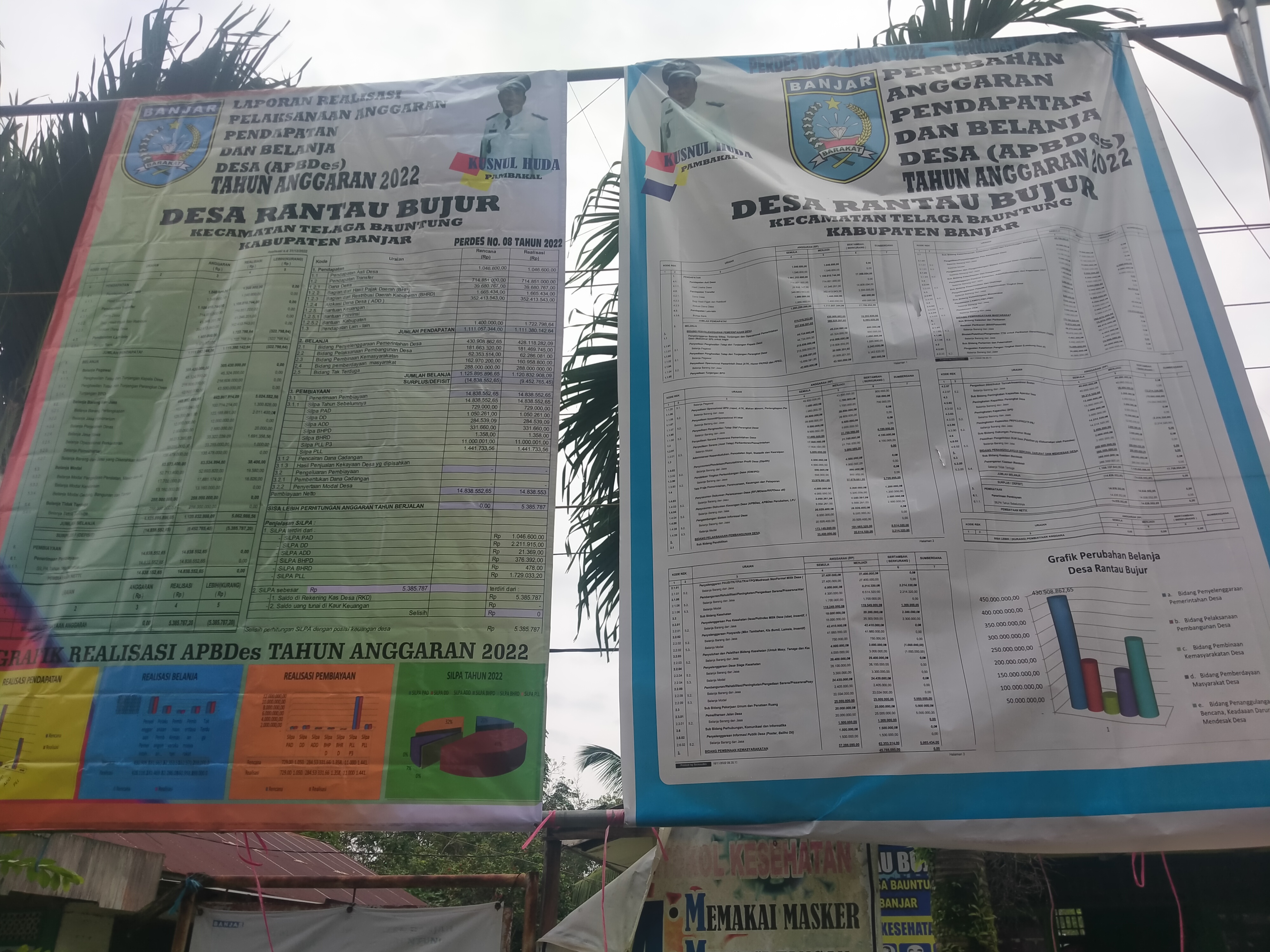 Info Baliho APBDes dan Realisasi