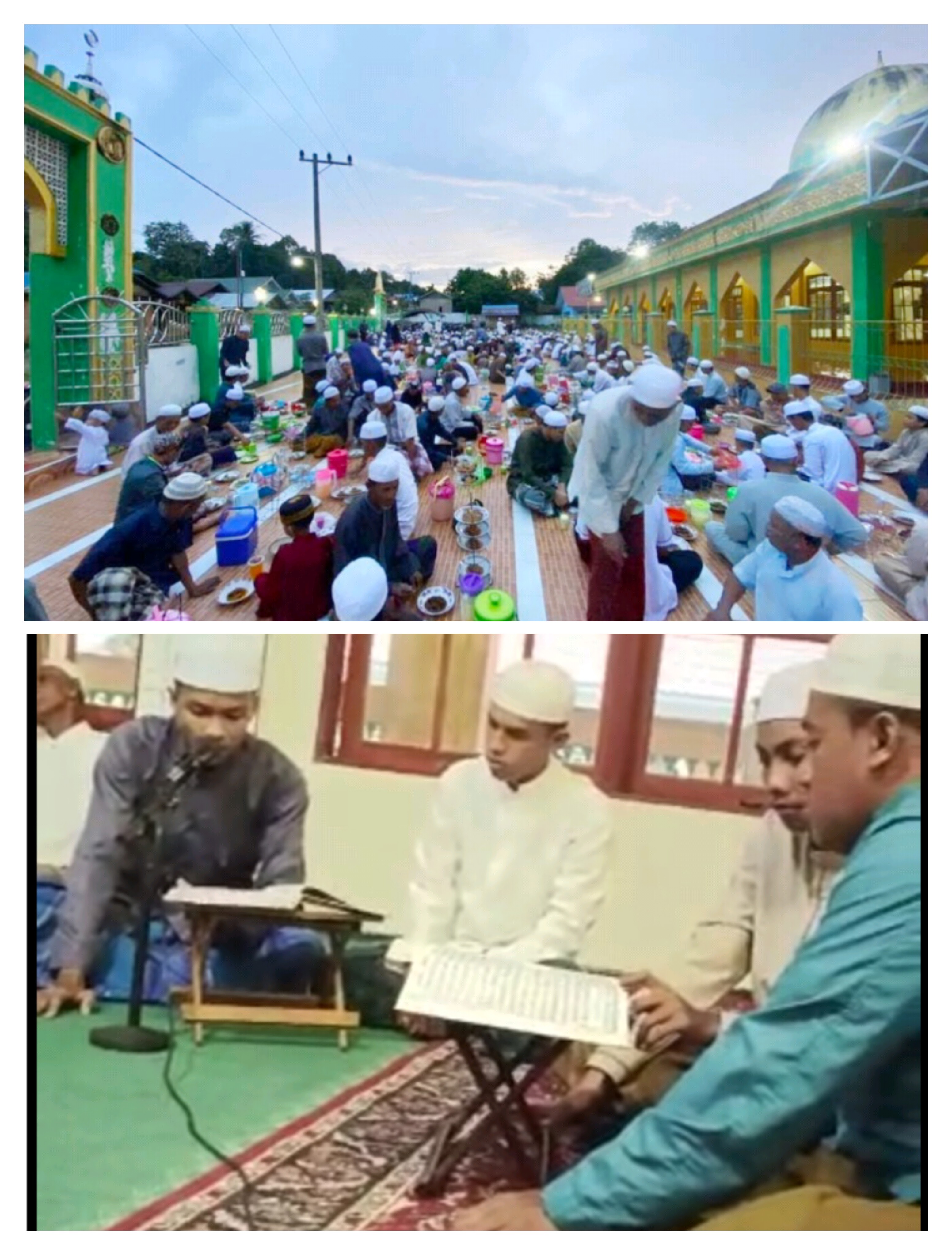 KEGIATAN KHATAMAN AL-QUR’AN DAN BUKA BERSAMA DI MASJID JAMI AL-MUJAHIDIN DESA BUNGLAI